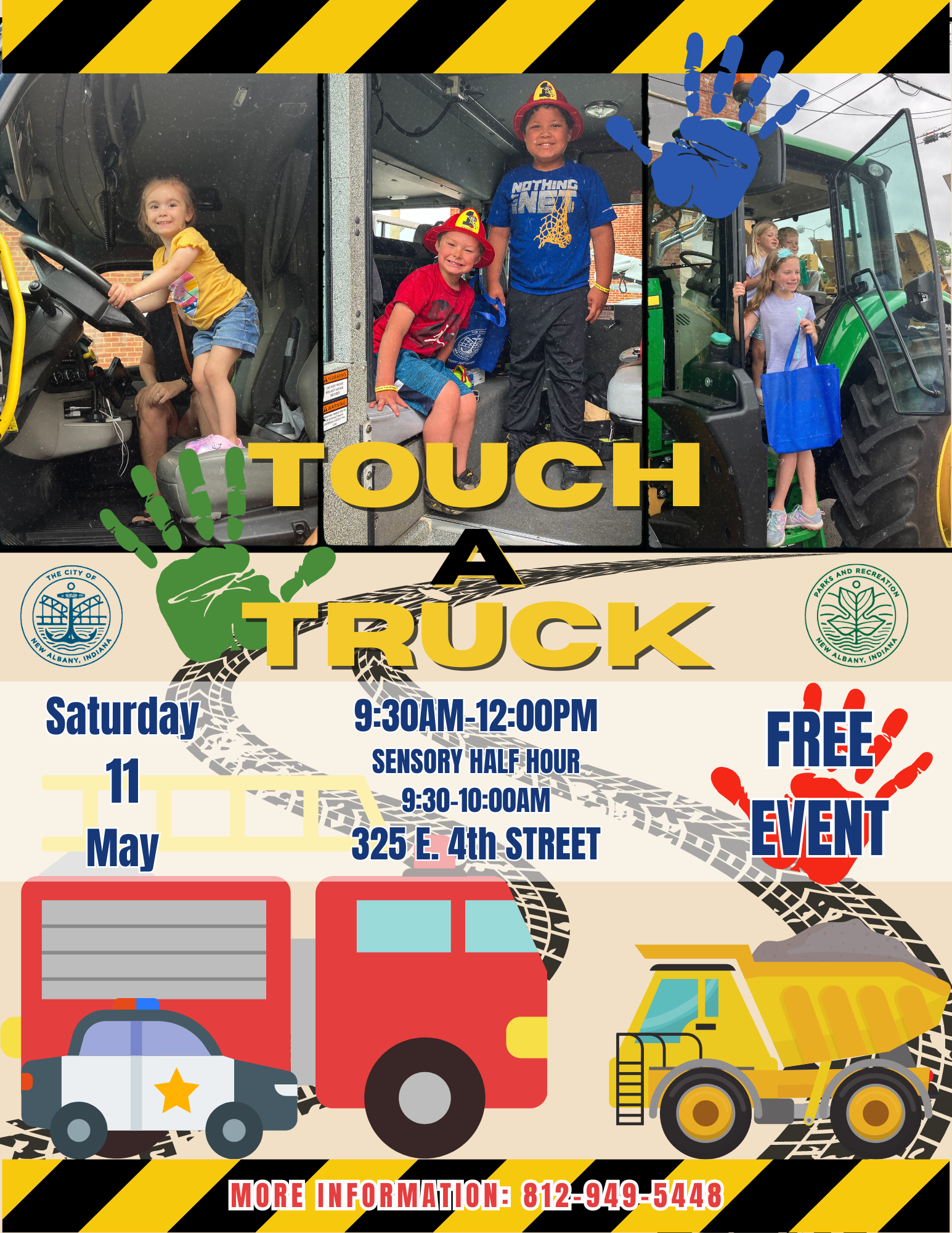 Flyer promoting Touch A Truck 2024