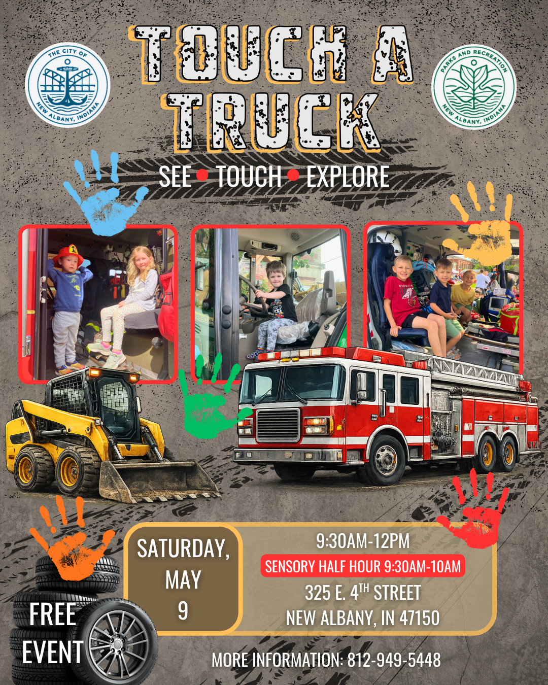 Flyer promoting Touch A Truck 2024